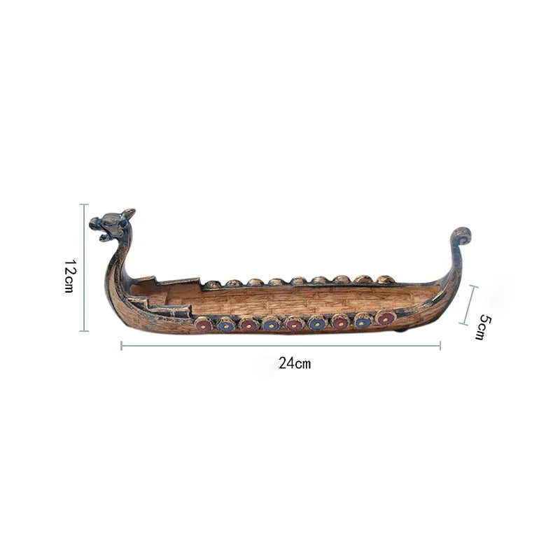 Viking Longship Stick Incense Holder