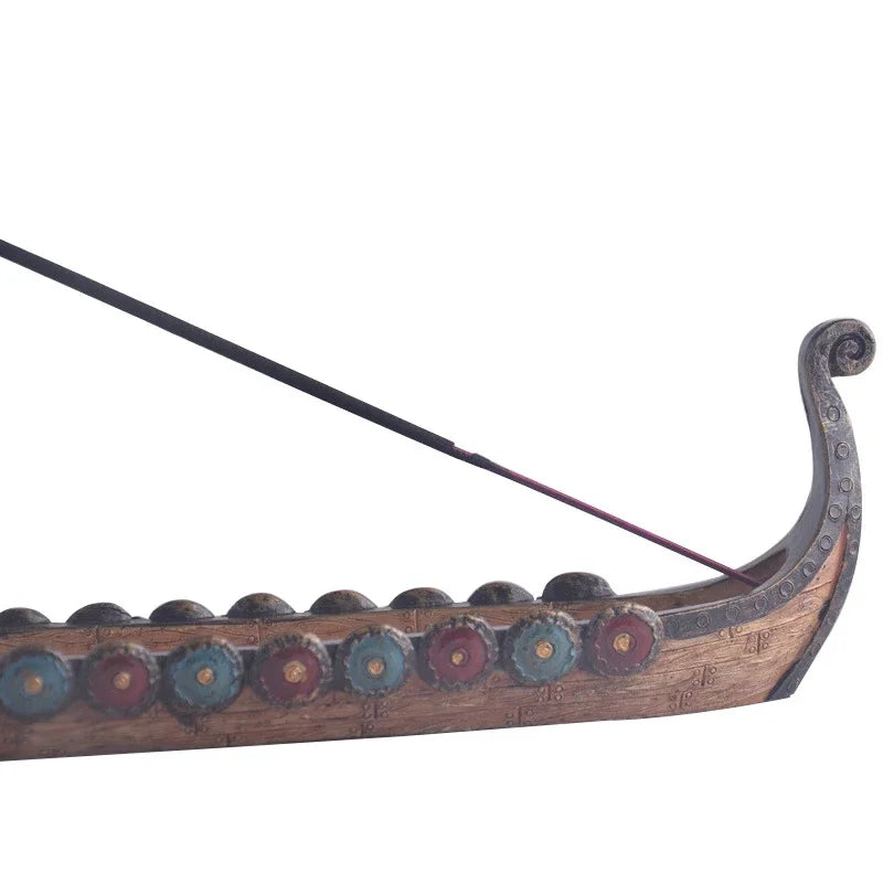 Viking Longship Stick Incense Holder