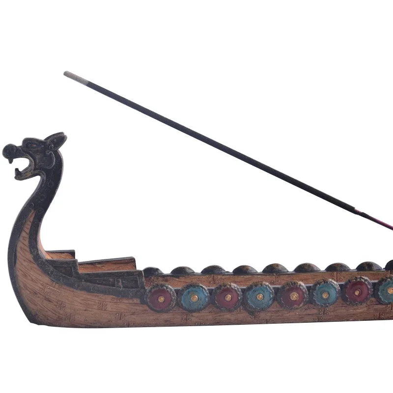 Viking Longship Stick Incense Holder