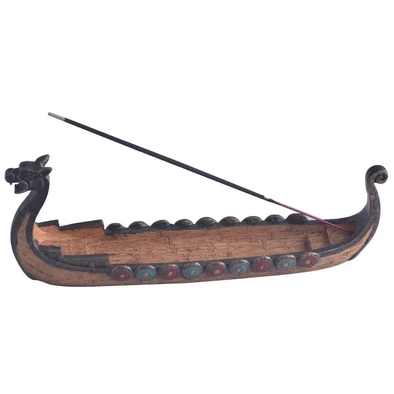 Viking Longship Stick Incense Holder