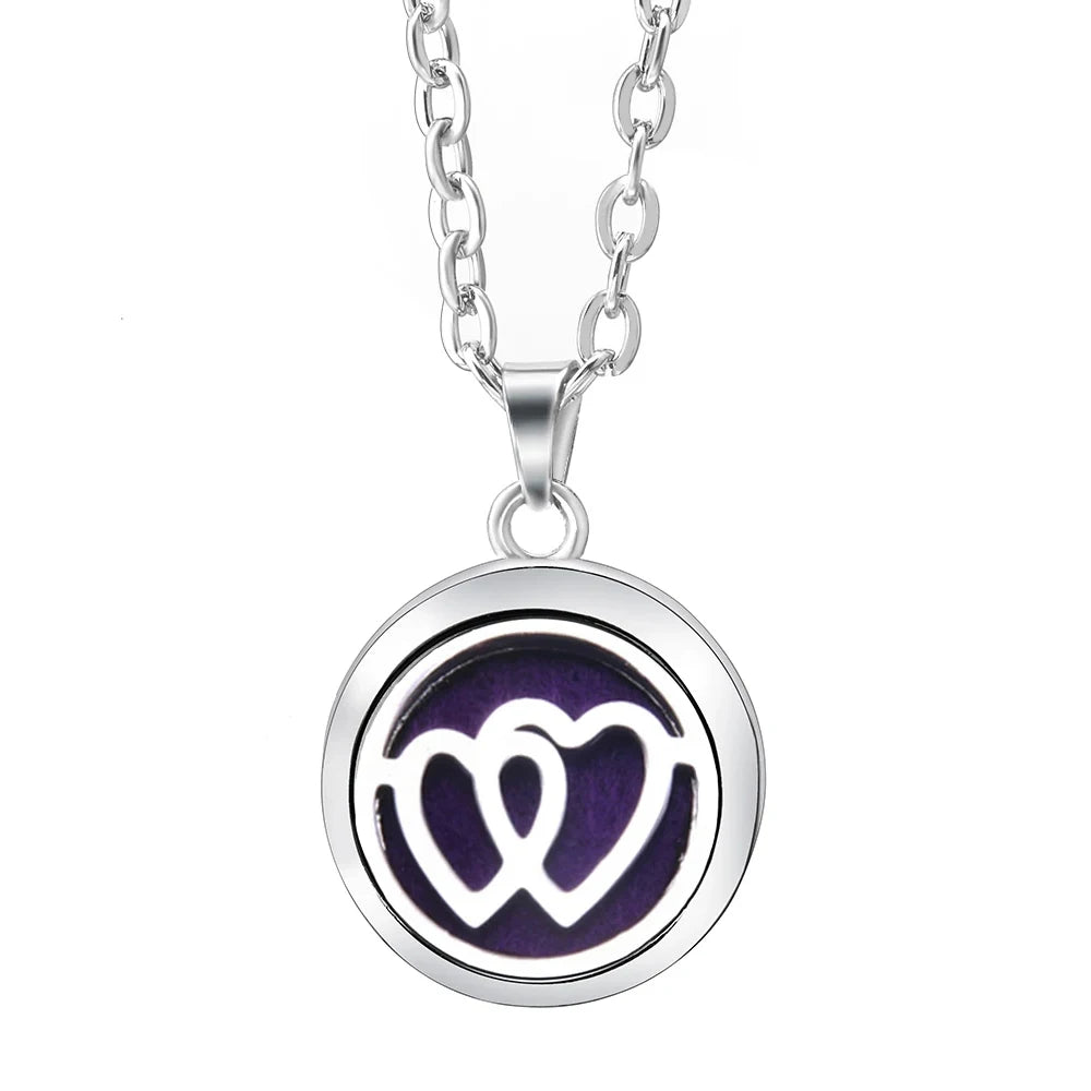 Stainless Steel Aromatherapy Essential Oil Diffuser Necklace