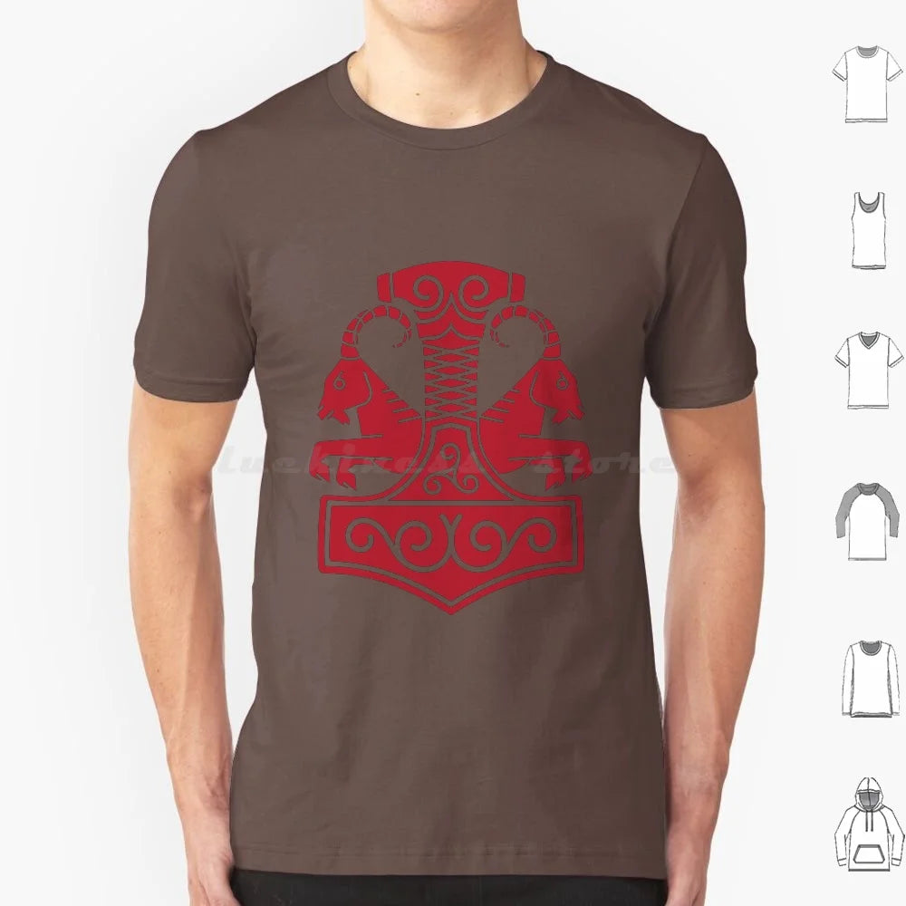 Norse Mjolnir with Goats T Shirt