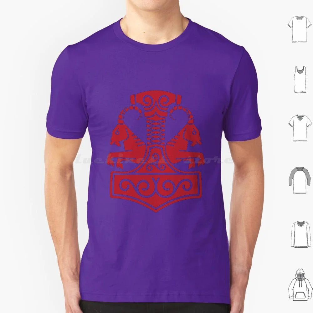 Norse Mjolnir with Goats T Shirt