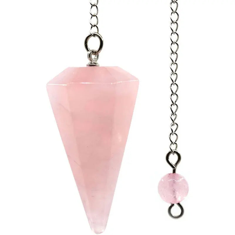 Natural Stone Pendulum Pendants For Divination