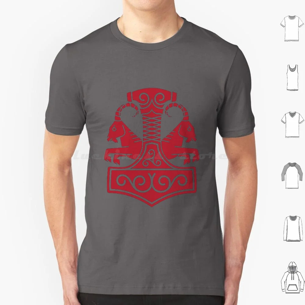 Norse Mjolnir with Goats T Shirt