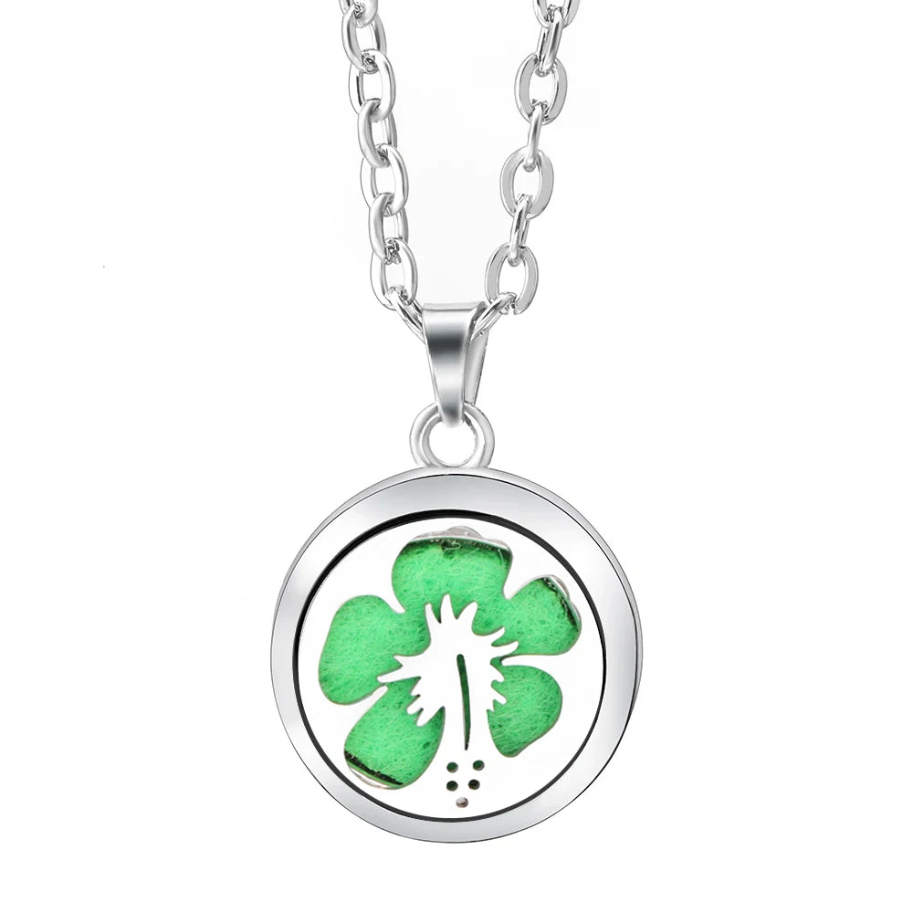 Stainless Steel Aromatherapy Essential Oil Diffuser Necklace