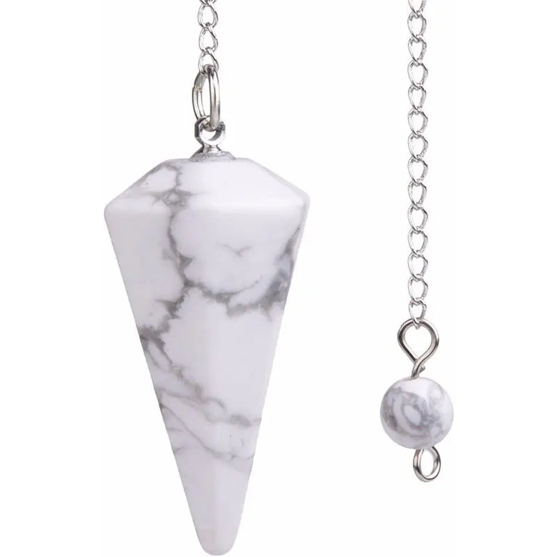 Natural Stone Pendulum Pendants For Divination