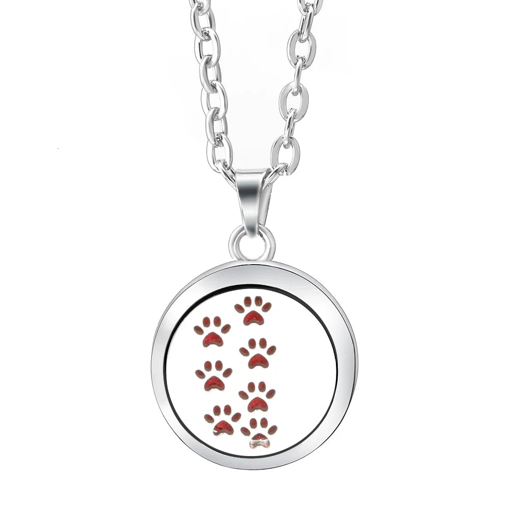 Stainless Steel Aromatherapy Essential Oil Diffuser Necklace