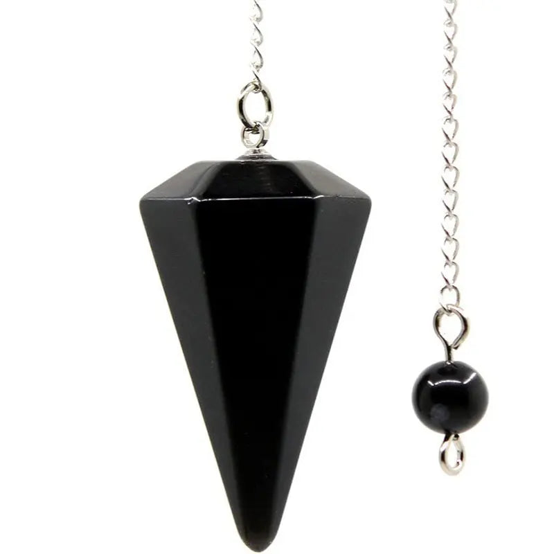 Natural Stone Pendulum Pendants For Divination