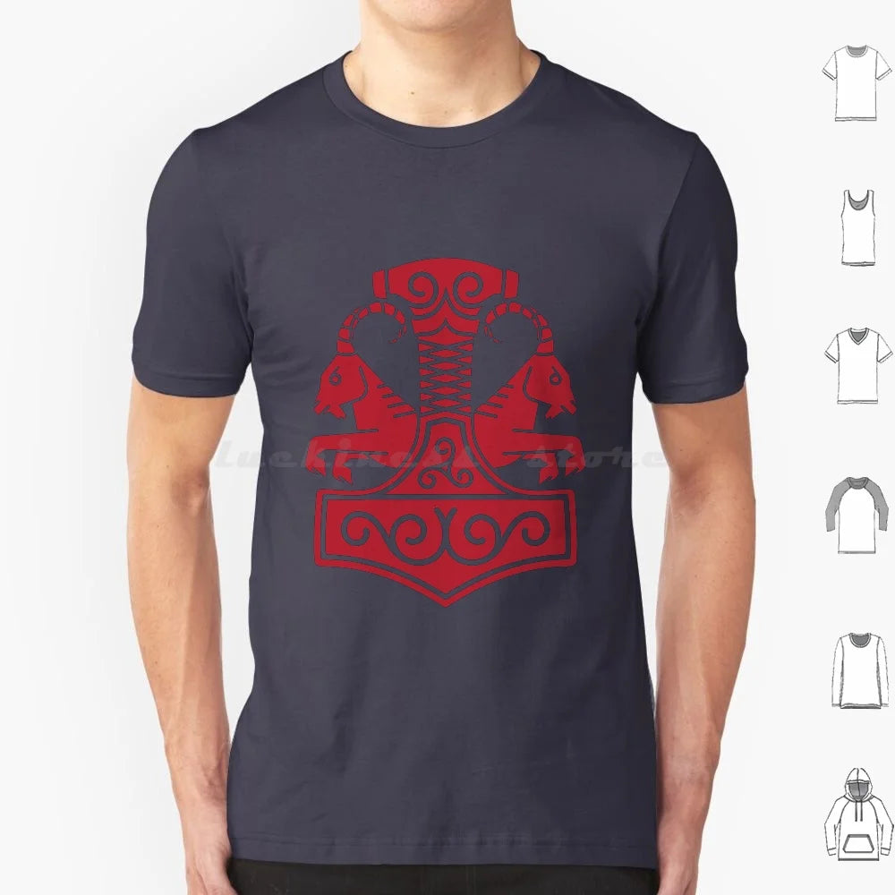 Norse Mjolnir with Goats T Shirt